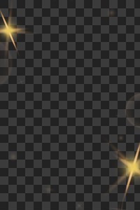 Yellow flare png border, light effect, transparent background. 