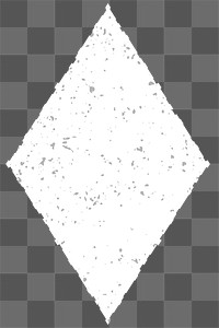 White rhombus shape design element 