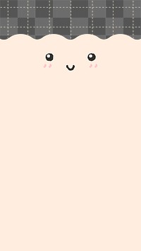 Background png smiling emoticon in cute doodle style