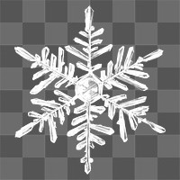 Snowflake png design element 