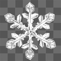Snowflake png design element 