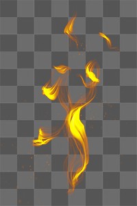 Png fire flame design element