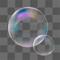 Png clear bubble design element