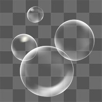 Png clear bubble design element