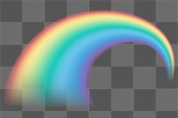 Png rainbow light design element