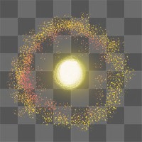 Png realistic galaxy design element