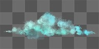 Png colorful cloud design element 