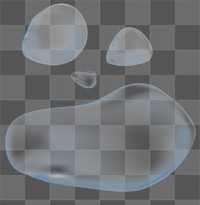 Png water splash design element