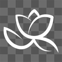 Spa logo PNG design, floral style