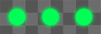 Png loading green dots icon for technology device