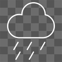 PNG raining icon weather forecast UI