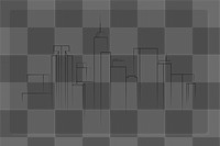 Png city skyline sketch transparent