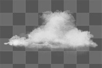 Cloud png collage element, weather aesthetic on transparent background