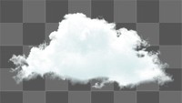 Cloud png collage element, weather aesthetic on transparent background