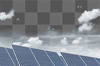 Solar panels png, transparent background