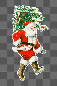 Dancing Santa Claus sticker transparent png