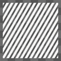 Striped square png clipart, patterned geometric shape on transparent background