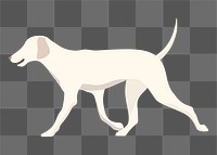 Cute dog png sticker, Labrador Retriever, transparent background