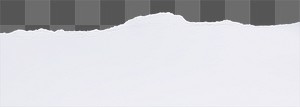 Ripped paper border png on handmade transparent background