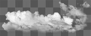 White cloud png on transparent background