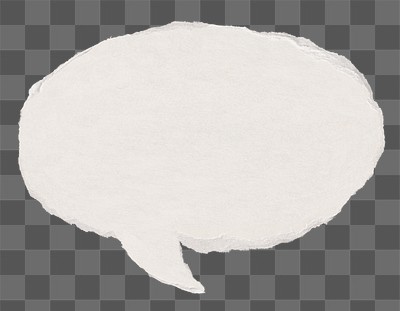 Speech bubble png sticker, paper | Premium PNG - rawpixel