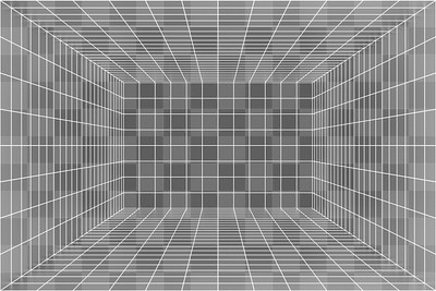 Futuristic Grid Png Wall Mockup, 