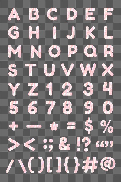 Alphabet numbers symbols png sticker | Premium PNG - rawpixel