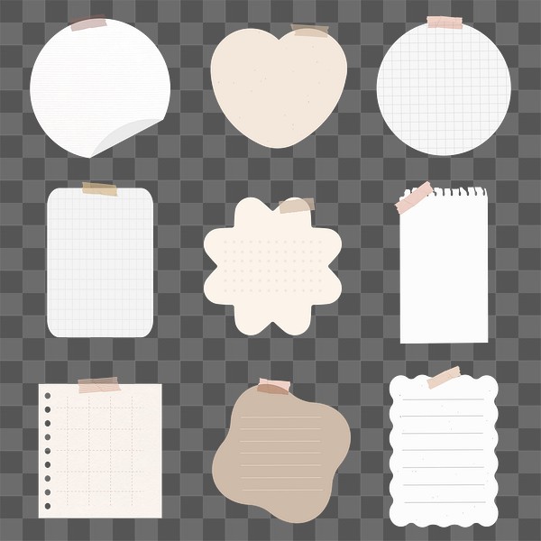 Sticky note png element set, | Premium PNG - rawpixel