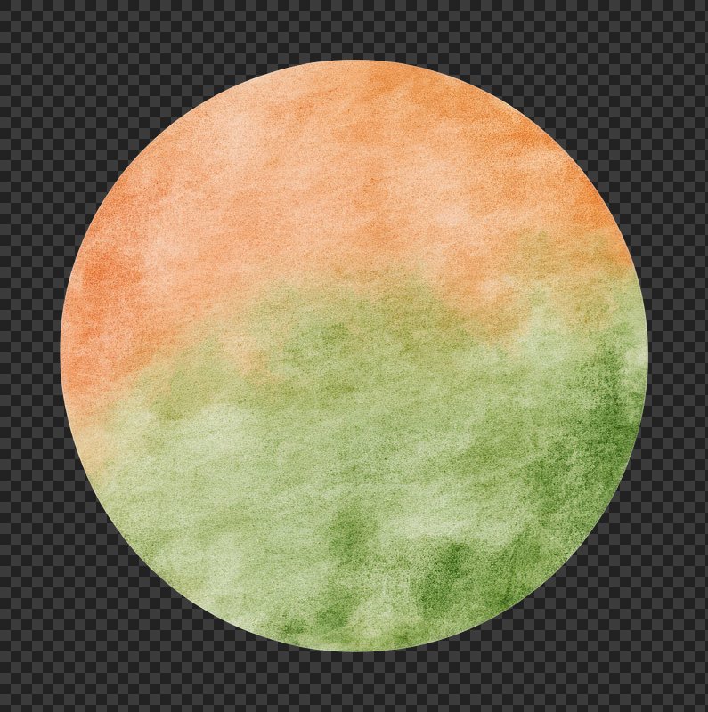 PNG Pastel watercolor flat circle texture art illustration.
