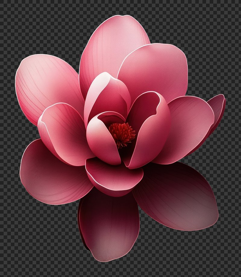 PNG Magnolia flower background petal pink.