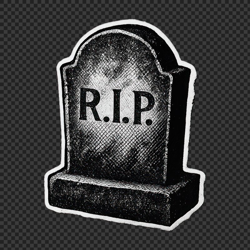 PNG Gravestone icon with RIP