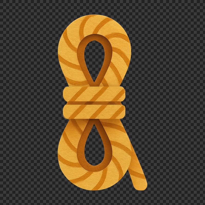 PNG Artistic rope knot illustration.