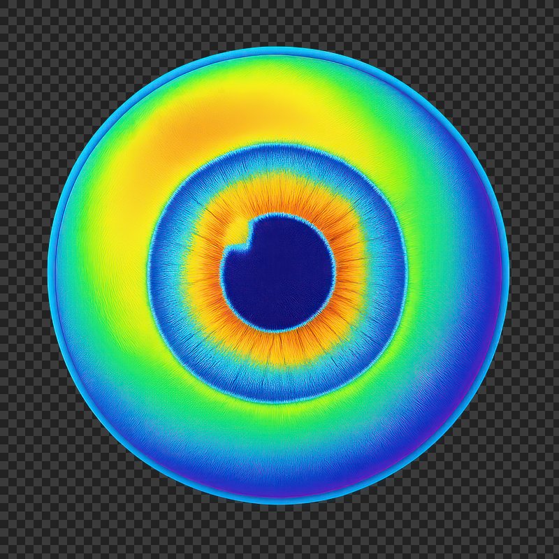 PNG Vibrant circular gradient design