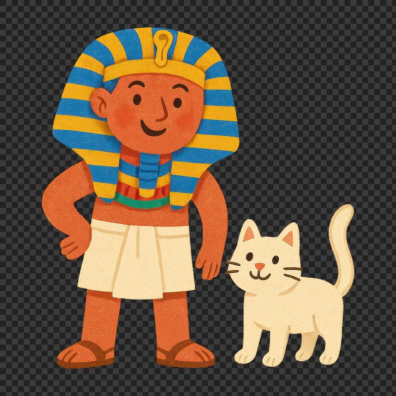 PNG Pharaoh with friendly cat