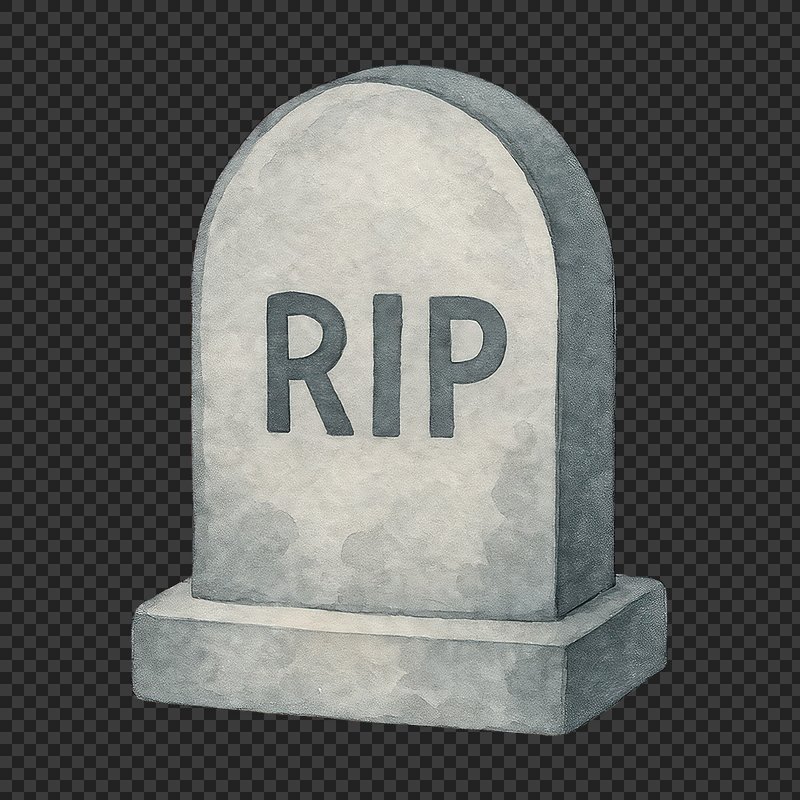 PNG Simple tombstone illustration RIP