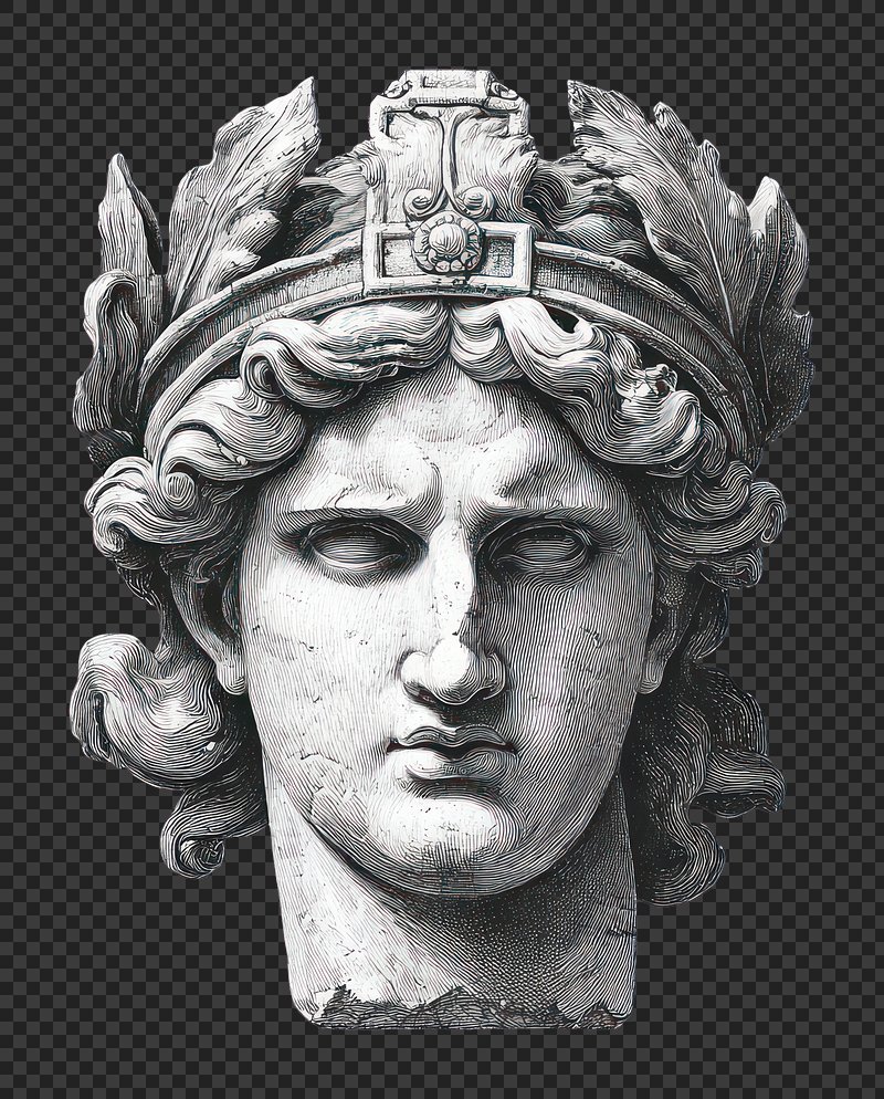 PNG Frontal armor piece illustration sculpture classical.