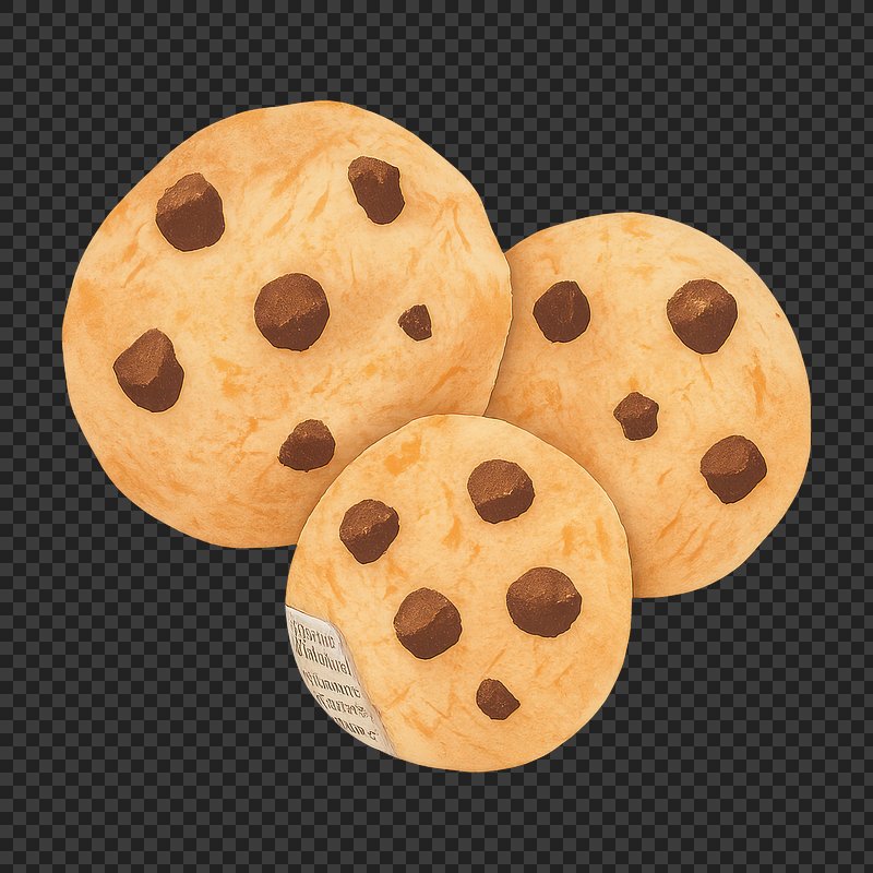PNG Delicious chocolate chip cookies