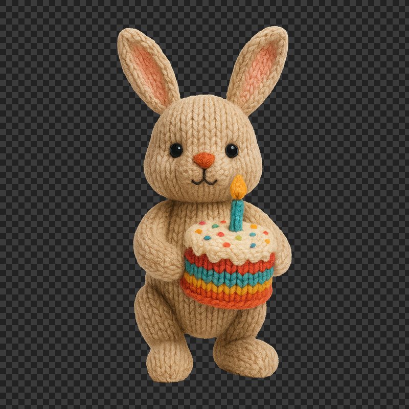 Rabbit Birthday Isolated PNG Images | Free Photos, PNG Stickers ...