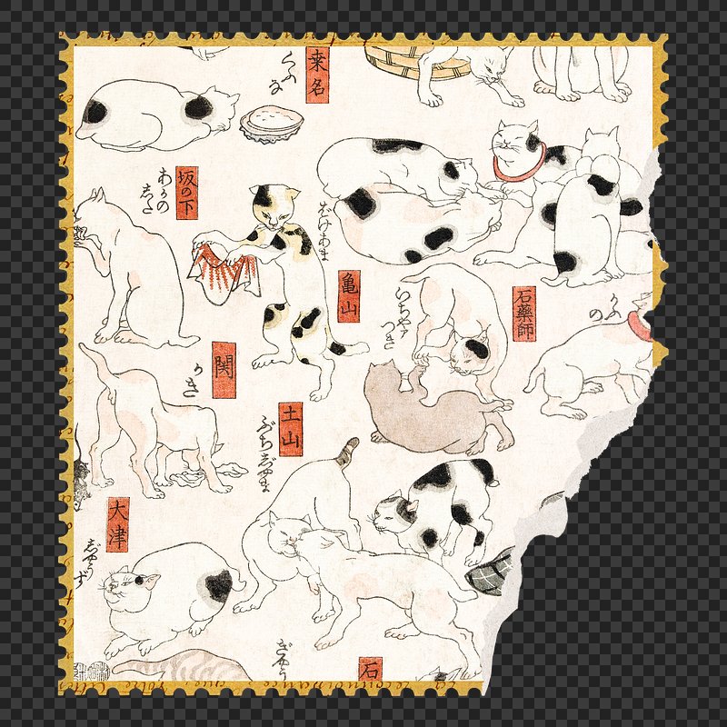 Ukiyoe Japanese Art Printable Isolated Design Images | Download Free