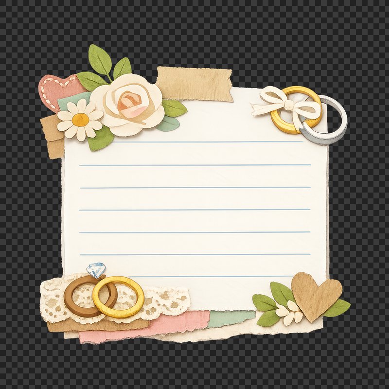 Wedding Elements Vintage Sticker Background Aesthetic Images | Download ...