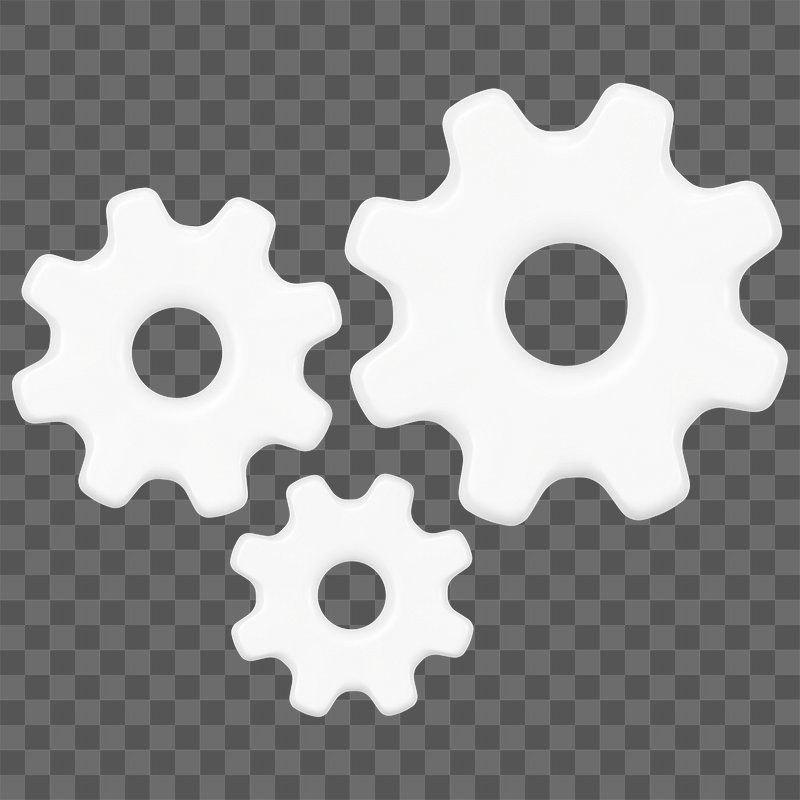 3d gear icon png