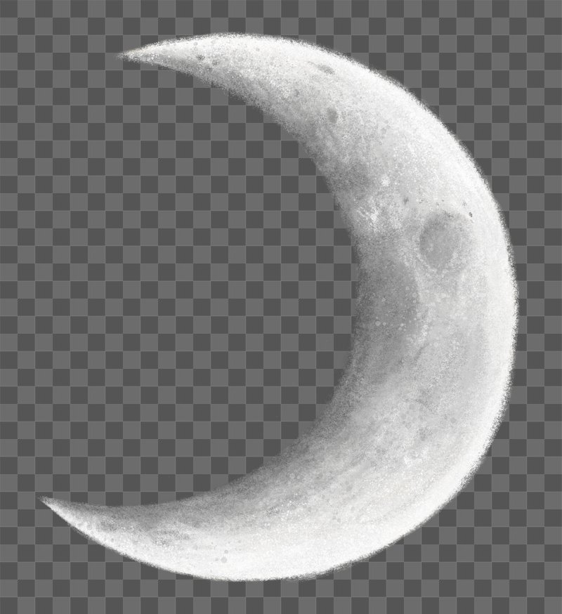 crescent moon transparent background