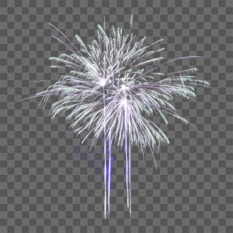 Fireworks PNG with Transparent Background (Isolated-Objects