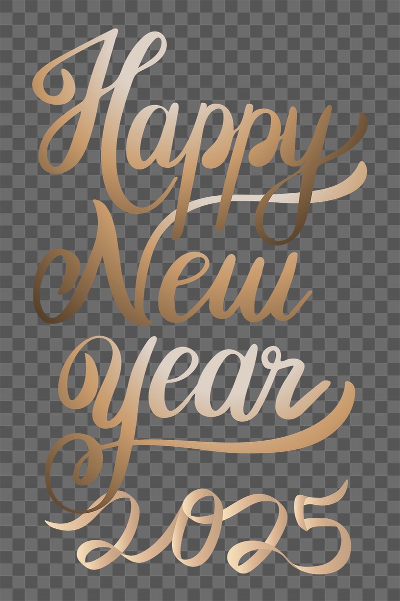 Happy new year 2025 png Free PNG Sticker rawpixel