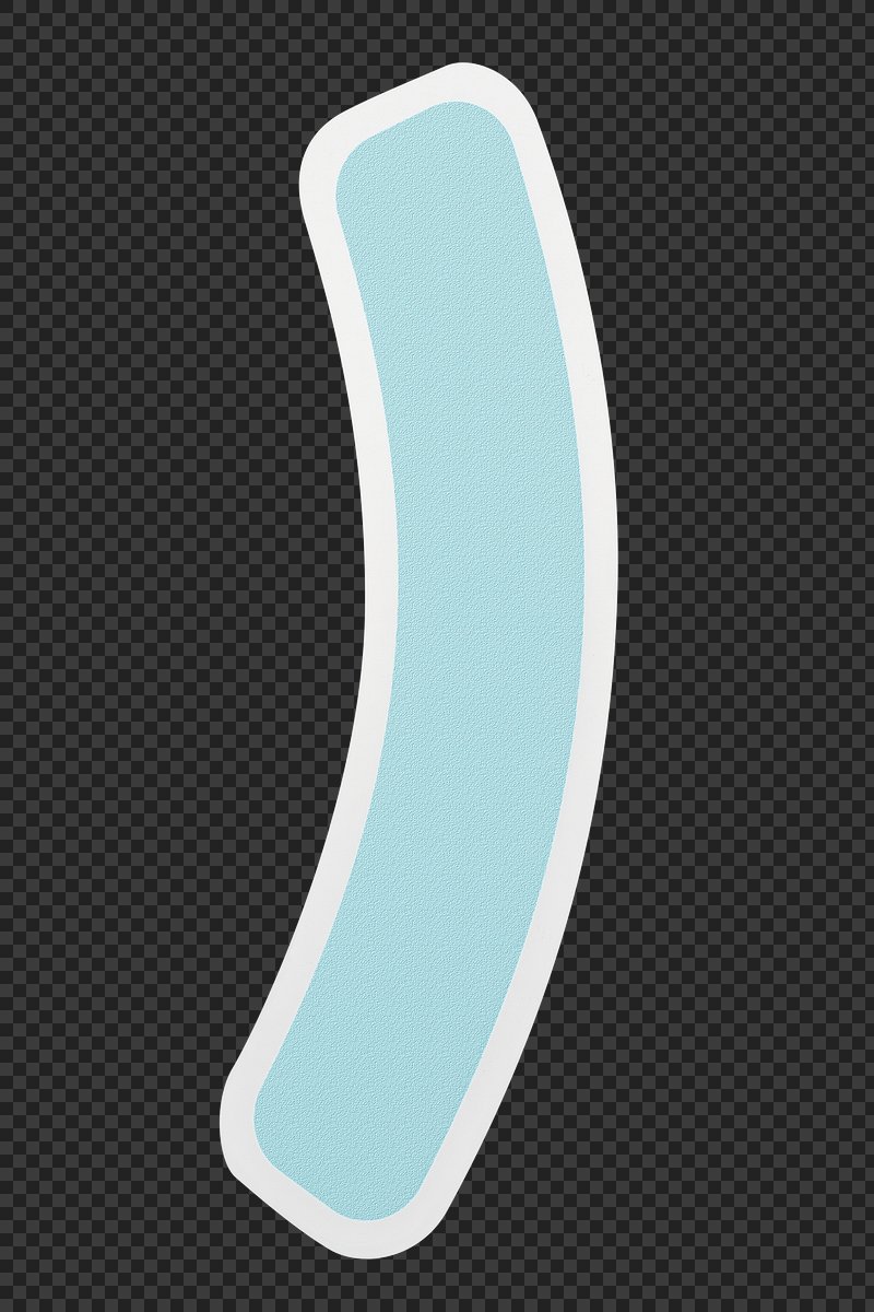 Right parenthesis symbol paper craft Free PNG Sticker rawpixel