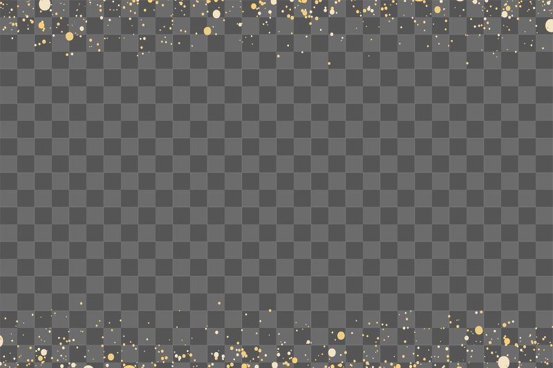 Glitter Confetti Borders Clip Art. Gold Glitter Frames. Gold, Silver,  Bronze Christmas Confetti Glitter. Gold New Year's Clip Art. 