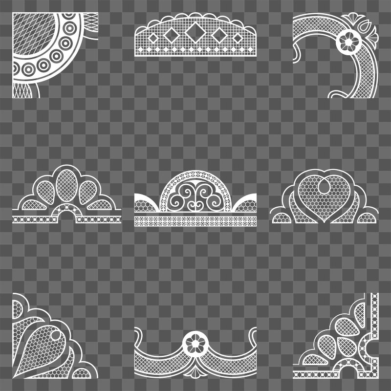 Lace Border PNG Images  Free Photos, PNG Stickers, Wallpapers