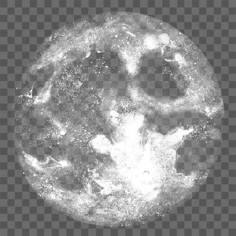 Closeup shot of the beautiful moon on transparent background PNG - Similar  PNG