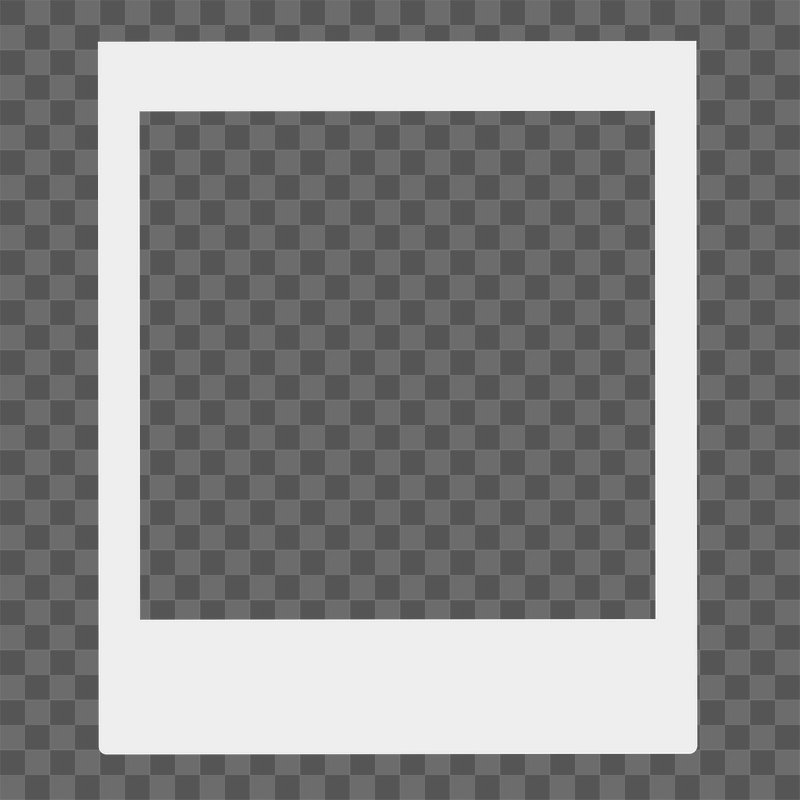 polaroid template transparent background png