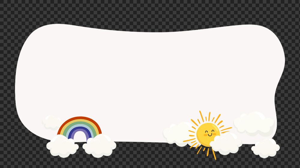 PNG sunny day notepaper transparent background editable design